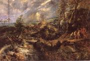 Peter Paul Rubens Stormy lanscape with Philemon and Baucis oil